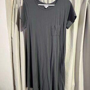LuLaRoe Charcoal Short Sleeve Dress
